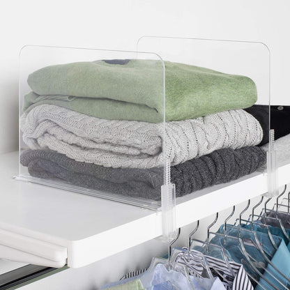 Acrylic Closet Shelf Divider and Separator