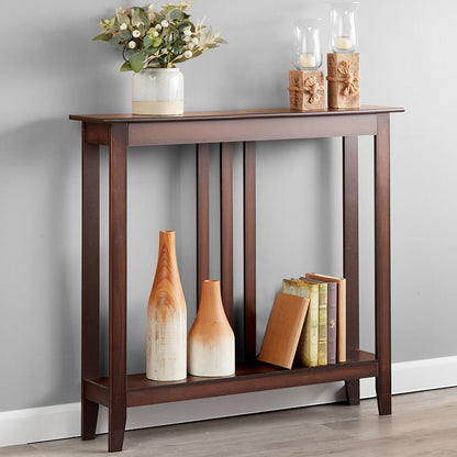 Narrow Entryway Wood Console Accent Table - 32"H