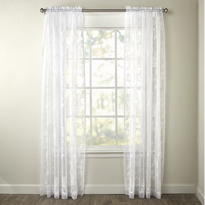 Lace Window Panel or Valance