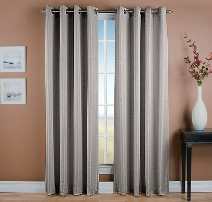 Grasscloth Room Darkening Window Panel