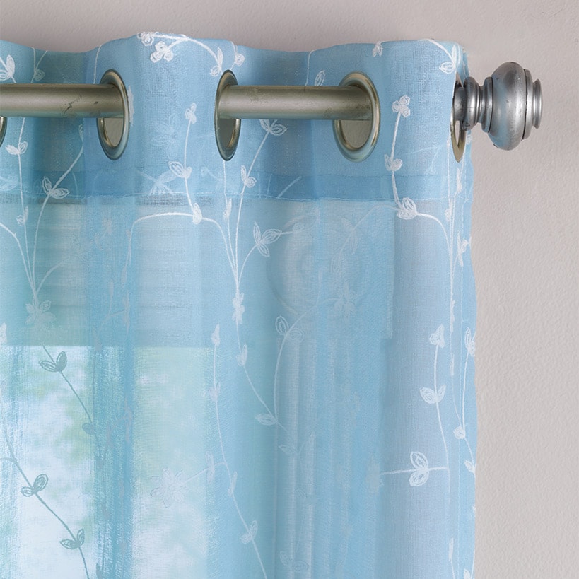 Embroidered Semi-Sheer Panel