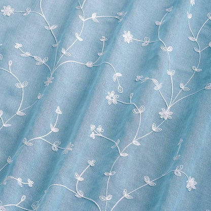 Embroidered Semi-Sheer Panel