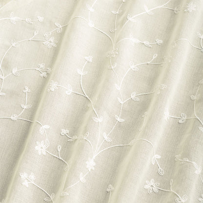 Embroidered Semi-Sheer Panel
