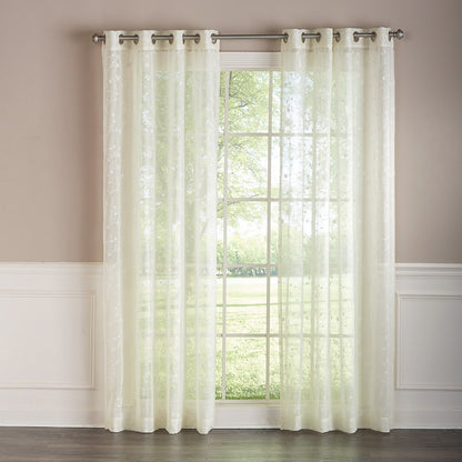 Embroidered Semi-Sheer Panel