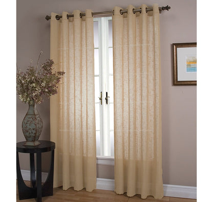 Textured Sheer Panel with Grommets