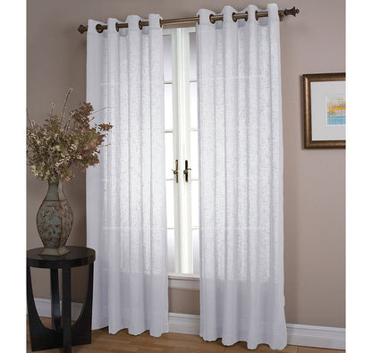 Textured Sheer Panel with Grommets