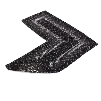 Country Braided Tan Corner Rug
