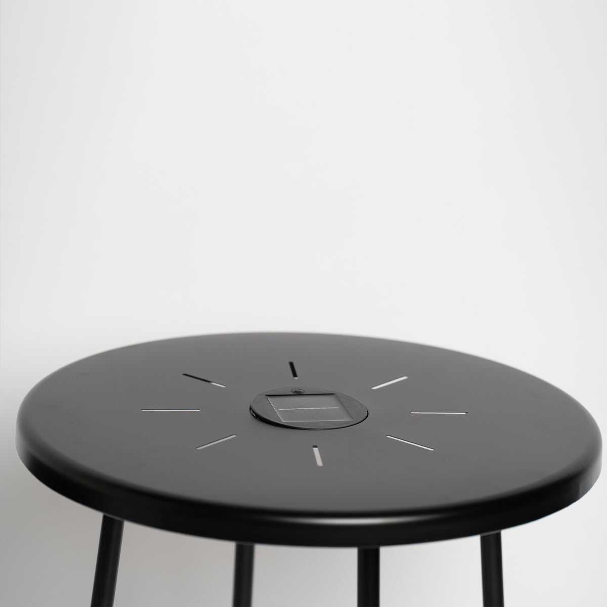 2-Pack Solar Powered Side Table with LED Light, Outdoor/Indoor Nesting Round End Table Set - image 7