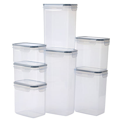 Pantry Food Storage Containers with Labels – Set of 7