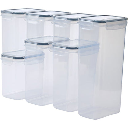 Pantry Food Storage Containers with Labels – Set of 7