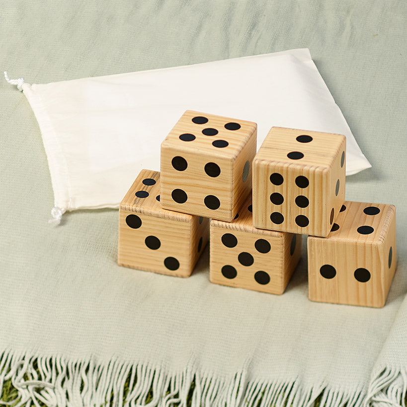 Jumbo Wood Classic Family Game - Indoor/Outdoor#select-game_set-of-5-jumbo-dice