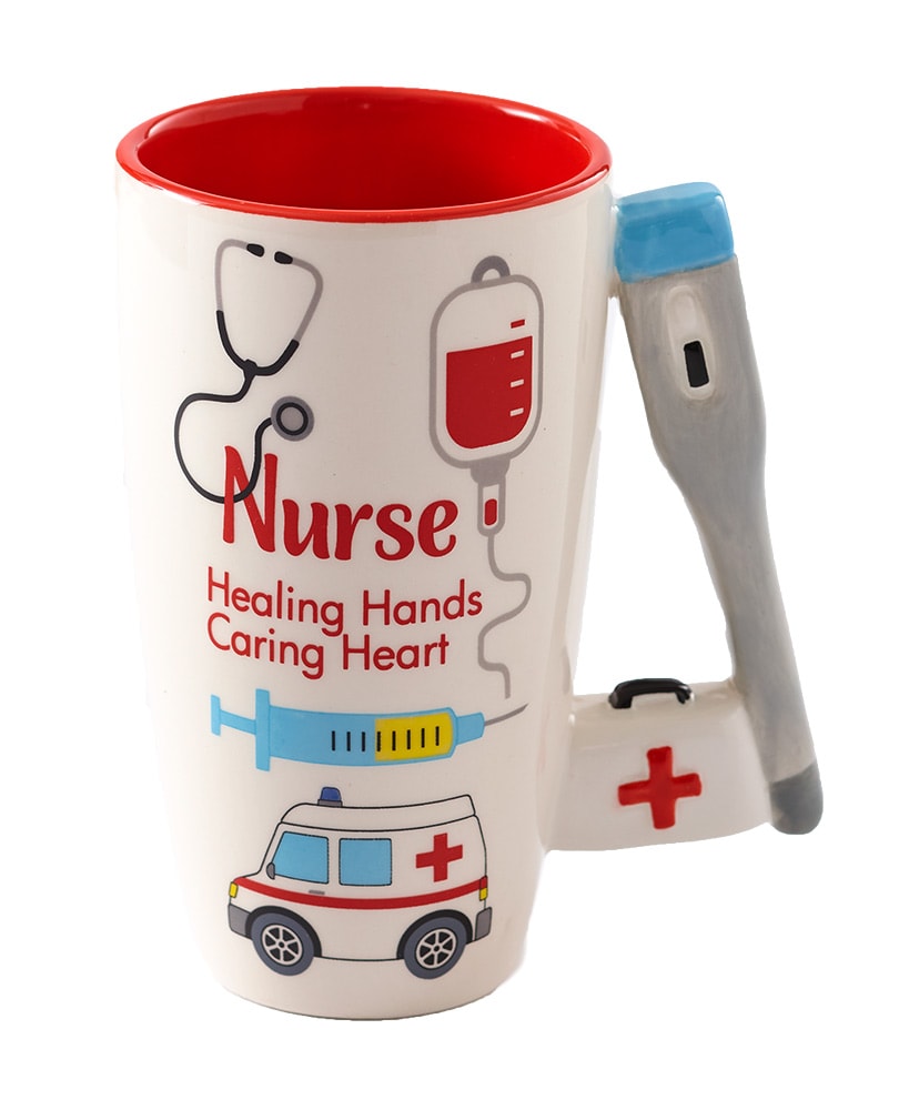 Hand Painted Ceramic Police Officer Gift Mug