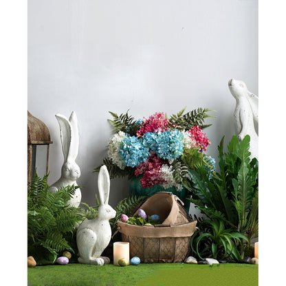 8.3x5.1x18.5" White Rustic Rabbit Figurine, Small - image 11