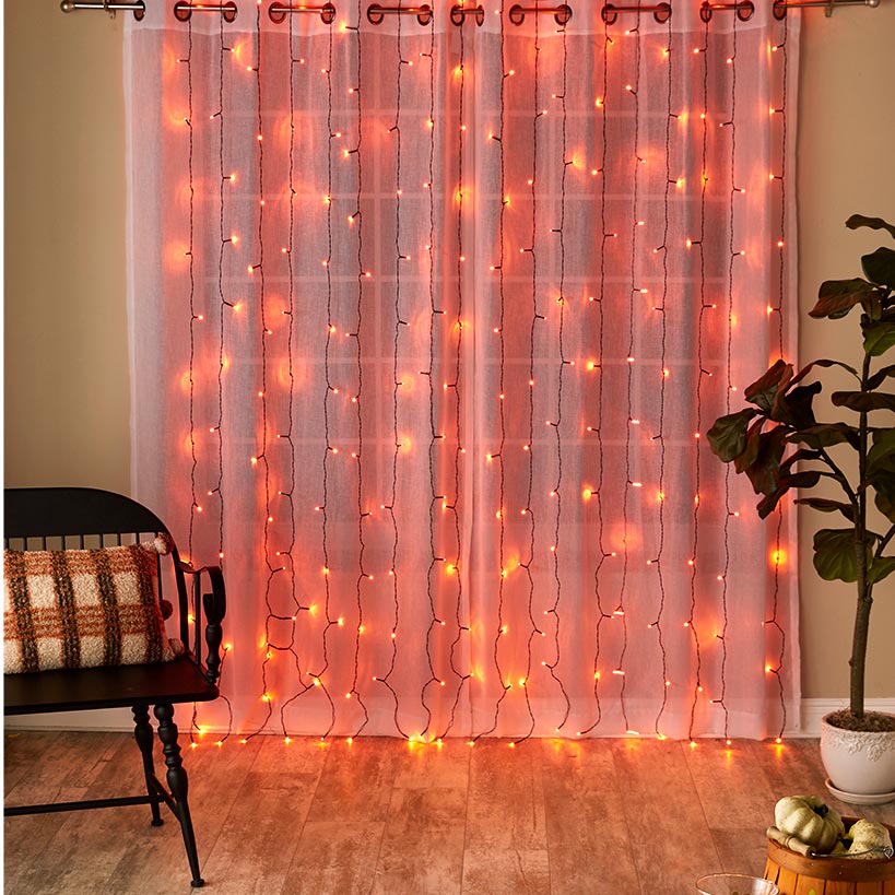 Icicle LED Curtain Lights - 10 Ft
