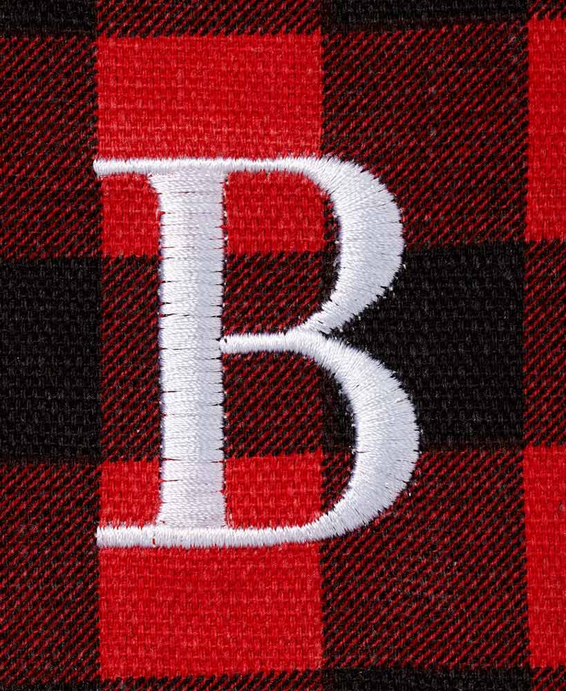 Women's Monogram Red Buffalo Plaid Tote Bag with Matching Purse Set