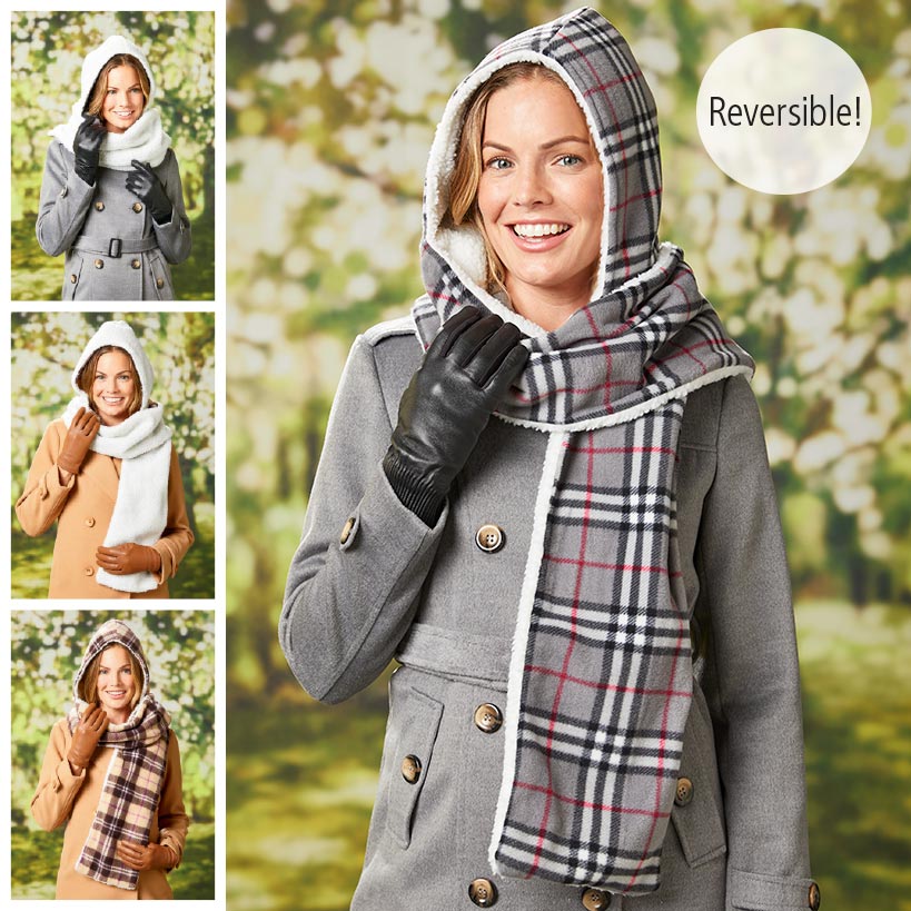Reversible Hooded Scarves