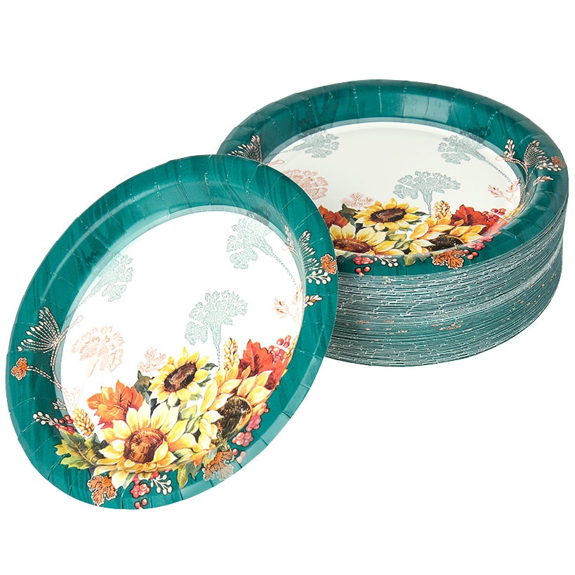 Farmhouse Sunflower Paper Plates or Napkins