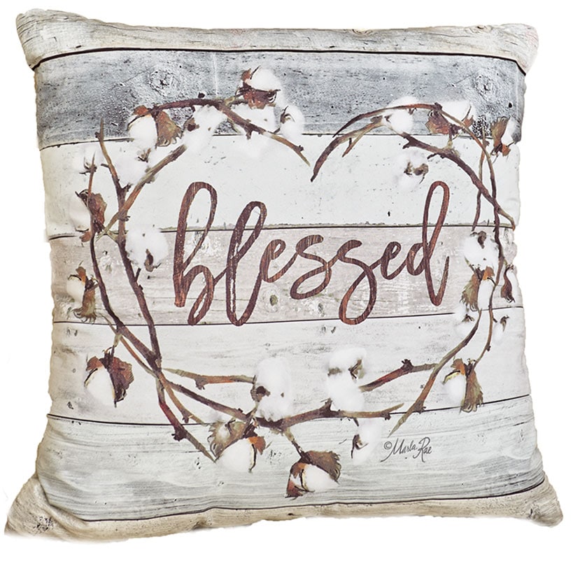 Cotton Boll Accent Pillows