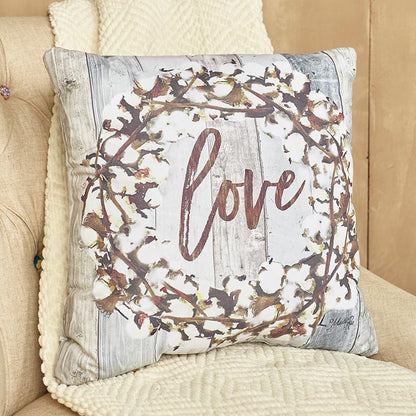 Cotton Boll Accent Pillows