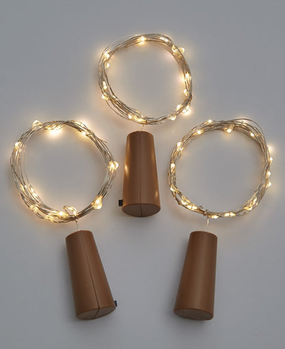 Sets of 3 Wine Bottle Stopper String Lights