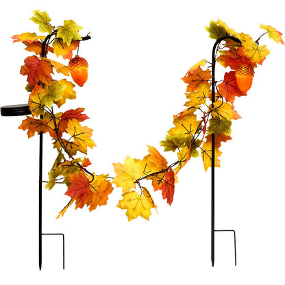 Solar Acorn Stakes Set of 2