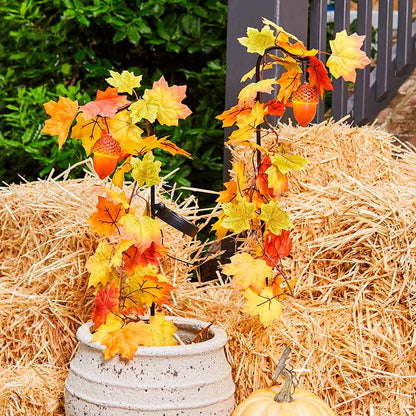 Solar Acorn Stakes Set of 2