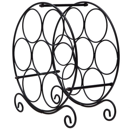 Freestanding Countertop Wine Rack for Display and Storage 7 Bottle Slots