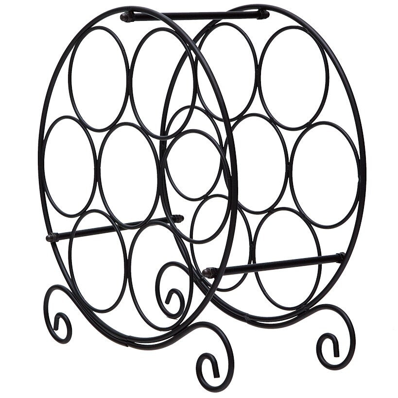 Freestanding Countertop Wine Rack for Display and Storage 7 Bottle Slots