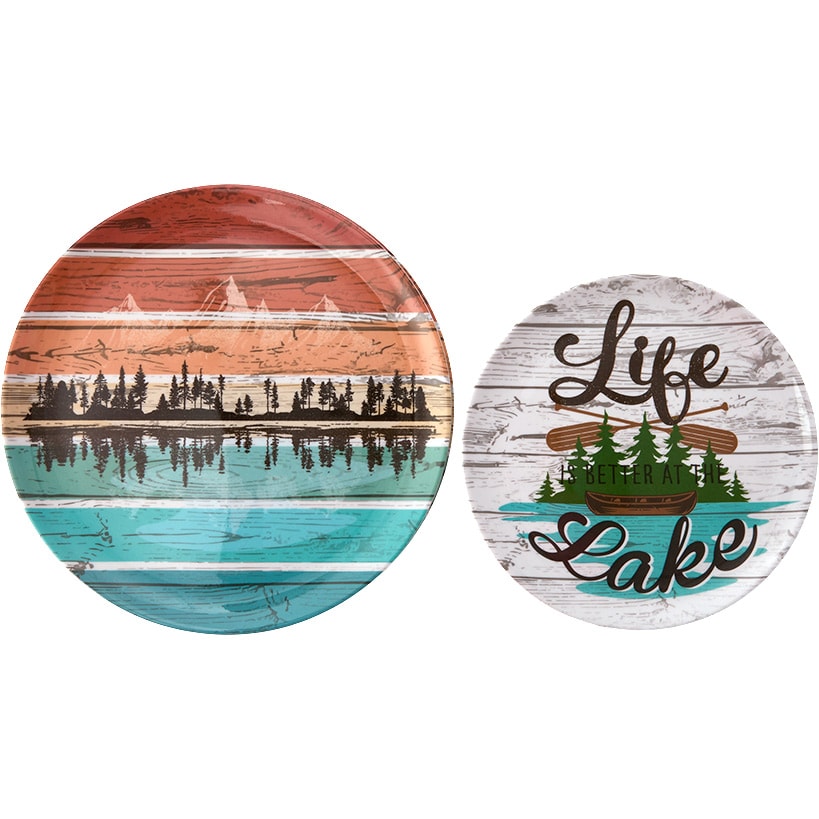 Lake Life Dinnerware Set or Serving Platter#select-item_melamine-dinnerware-set