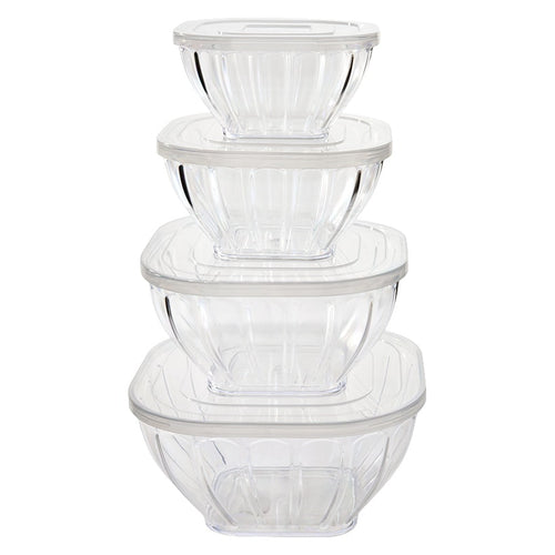 Clear Storage Containers Nesting 8 Pc Set | LTD Commodities