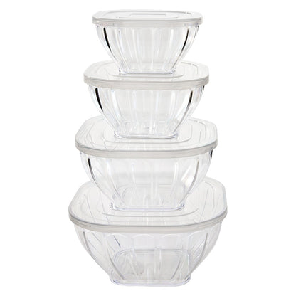 Clear Storage Containers Nesting 8 Pc Set