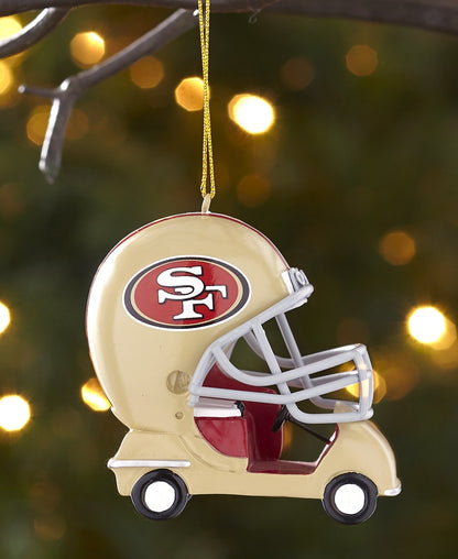 NFL Helmet Cart Ornaments