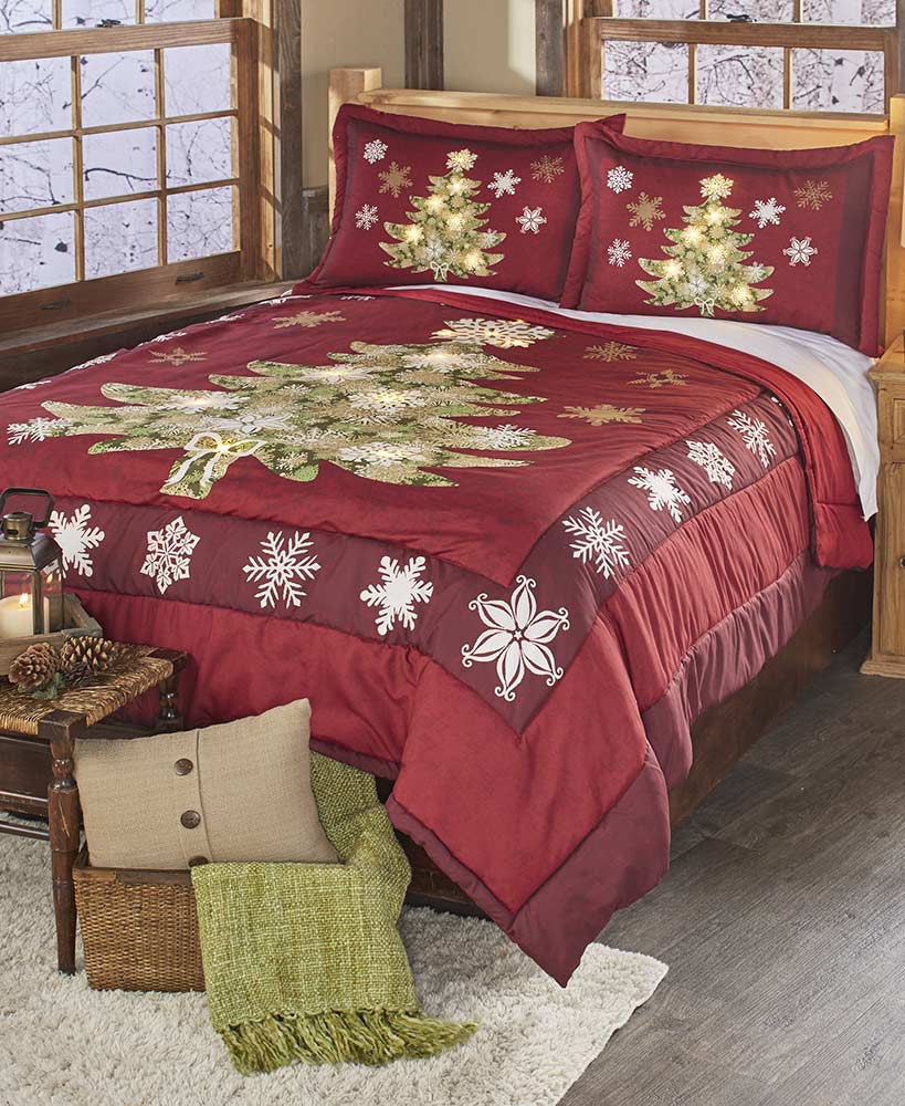 Lighted Holiday Bedding