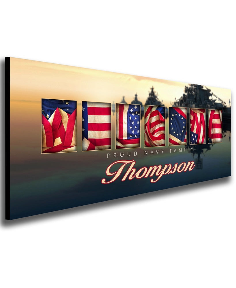 Personalized Proud Military Family Art