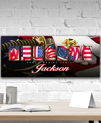 Personalized Proud Military Family Art