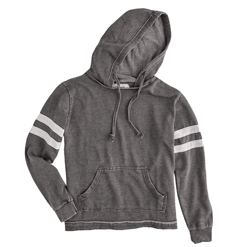 Athletic Stripe Pullover Hoodies