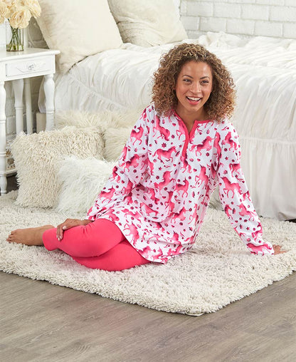 Fleece Tunic and Legging Pajama Sets