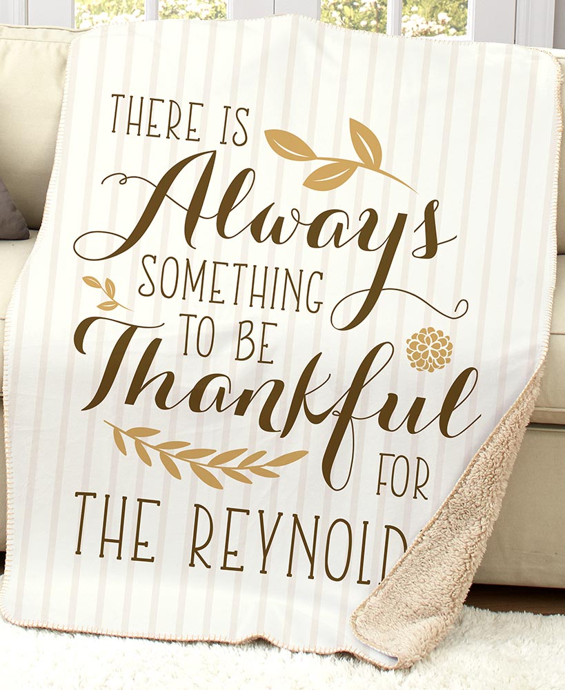 Personalized Family Sentiment Sherpa Throws