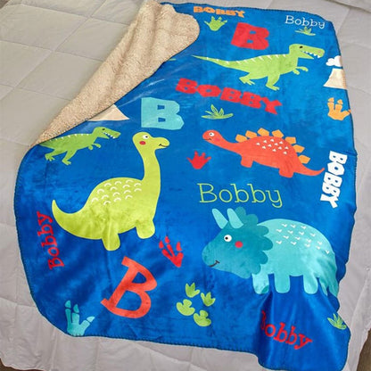Personalized Kids' Sherpa Throws