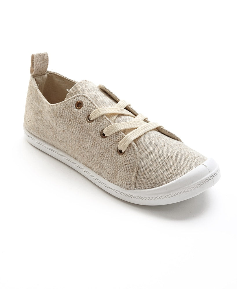 Women's Denim Lace-up Sneakers