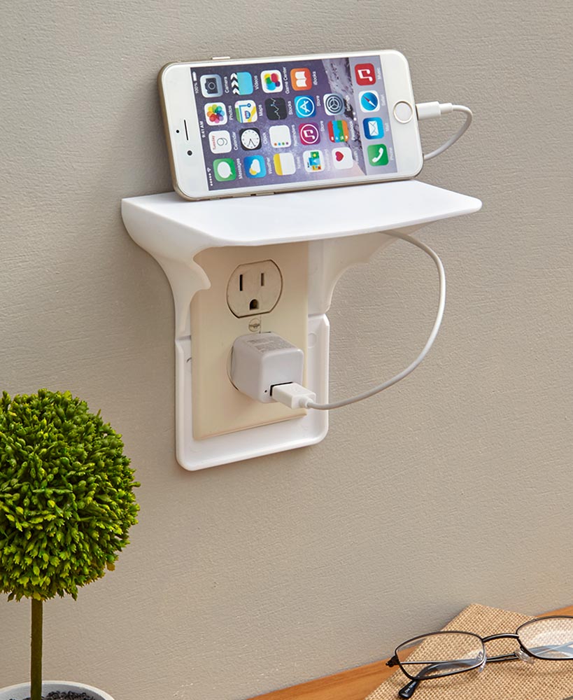 Outlet Shelf Wall Holder Set of 2