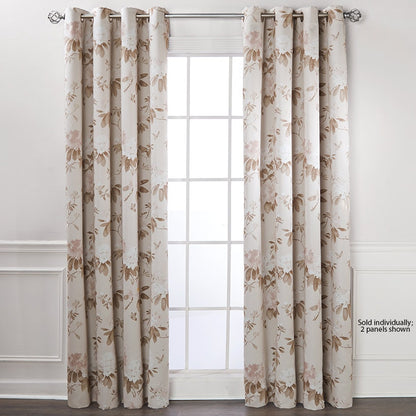 Floral Printed Blackout Curtains