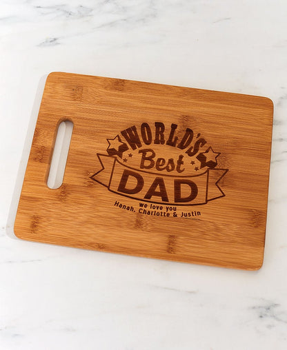 Personalized Men's Bamboo Cutting Boards