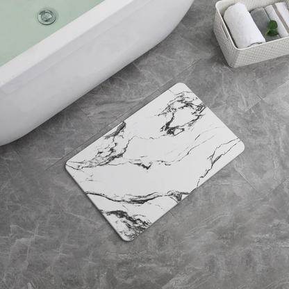 4 Colors! - 24'' X 15'' Diatomaceous Quick Drying Stone Bath Mat