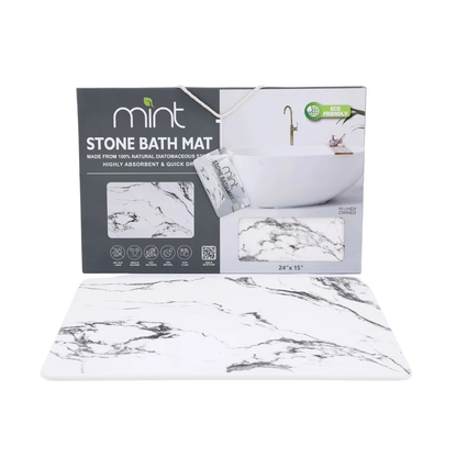 4 Colors! - 24'' X 15'' Diatomaceous Quick Drying Stone Bath Mat