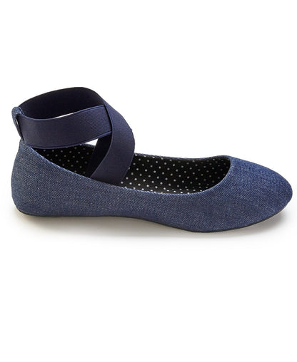 Women's Ankle Strap Ballerina Flats