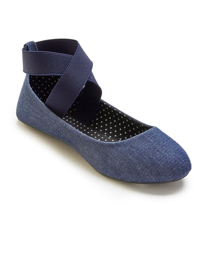 Women's Ankle Strap Ballerina Flats