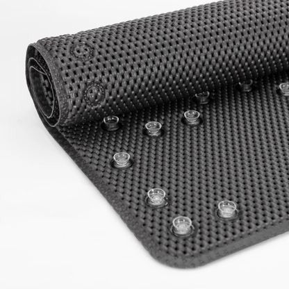 36 In. X 17 In. Non Skid Double Foam Bath Mat With 58 Suction Cups - 3 Colors