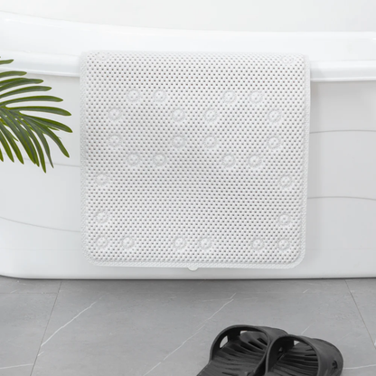 36 In. X 17 In. Non Skid Double Foam Bath Mat With 58 Suction Cups - 3 Colors