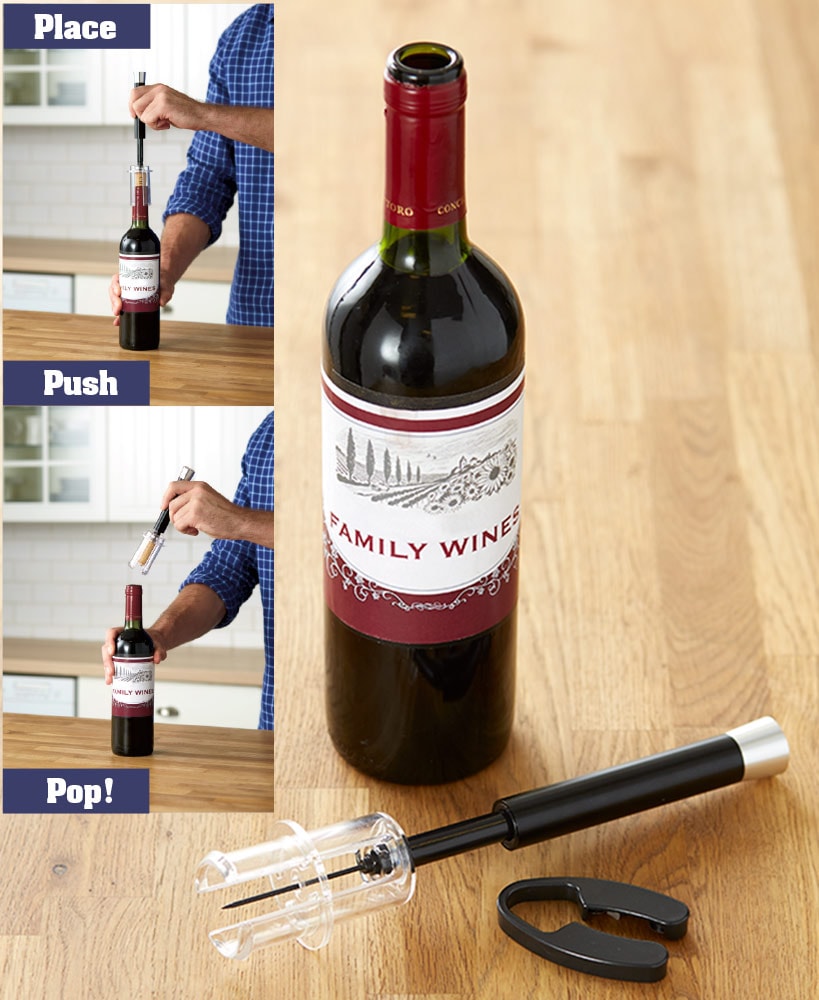 Mechanical Air Pump Wine Opener Set